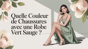 Quelle Couleur De Chaussures Avec Une Robe Vert Sauge ?