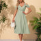 robe invite mariage vert sauge