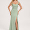 robe longue demoiselle d'honneur vert sauge